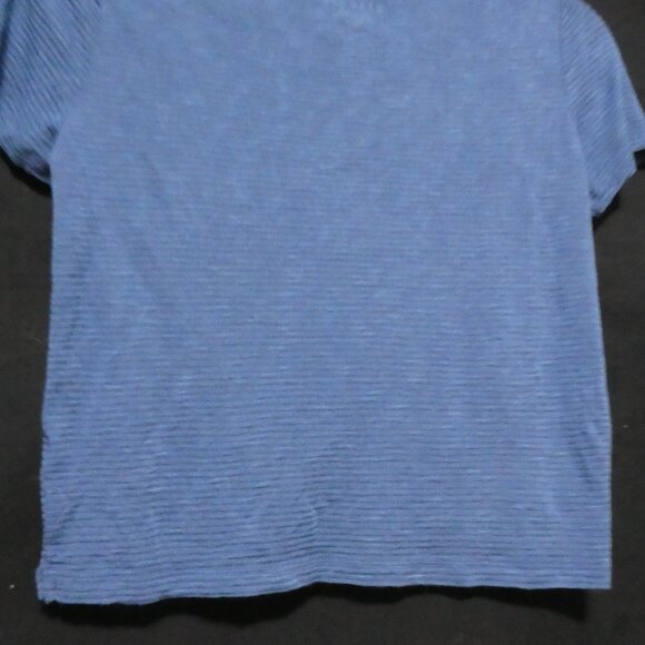 AERO - Seriously Soft Easy Tee | xs - extra small | Blue Striped Burnout Tee - Picture 11 of 14